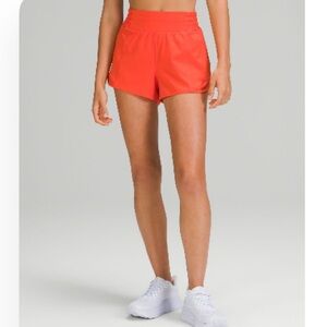 Lululemon Hotty Hot High-Rise Lined Short 2.5" Autumn Red